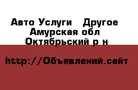 Авто Услуги - Другое. Амурская обл.,Октябрьский р-н